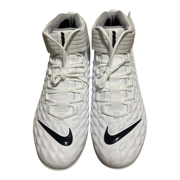 Nike Force Savage Pro 2 Promo Sample Size 14.5 White Black Football Cleats Rare - Picture 3 of 5
